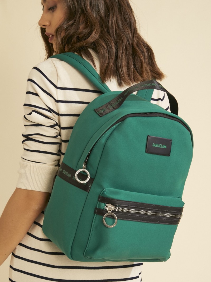Cyber Monday mochila para mujer verde 40% OFF 12 cuotas S/I